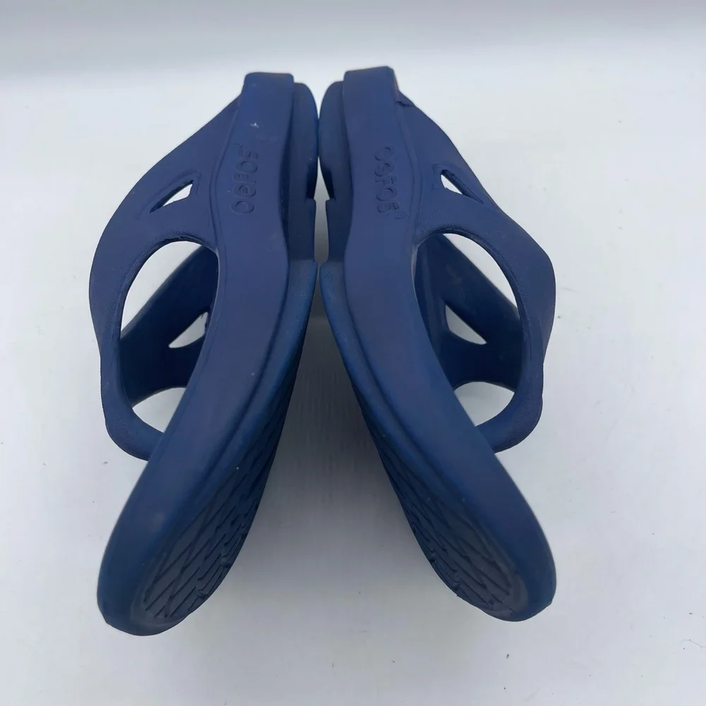 Oofos Men's Size 10 / Women's 12‎ Recovery Thong Sandals Blue Flip Flops